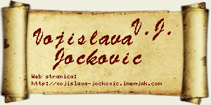 Vojislava Jocković vizit kartica